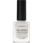 KORRES Лак с гел ефект с бадемово масло 01 Blanc White , Korres Gel Effect Nail Colour, 01 Blanc White 11ml
