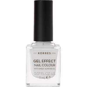 KORRES Лак с гел ефект с бадемово масло 01 Blanc White , Korres Gel Effect Nail Colour, 01 Blanc White 11ml