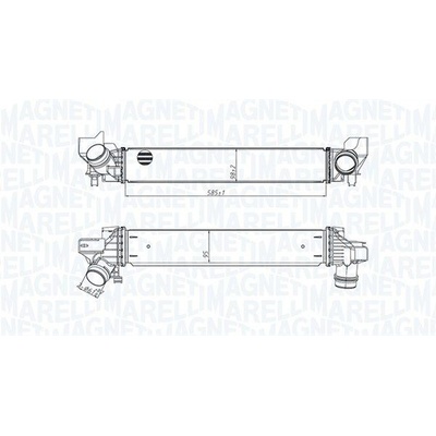 CHLADIČ TURBA, INTERCOOLER MAGNETI MARELLI 351319205450