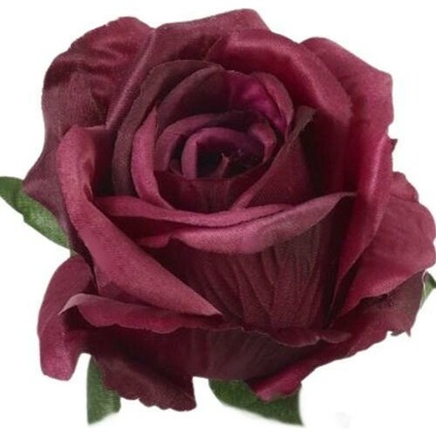 Umelá ruža burgundy 9 cm
