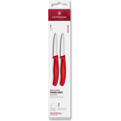 Victorinox Комплект ножове SWISS CLASSIC 8 cm, комплект 2 бр. , червен, пластмаса, Victorinox (VN676012C1)