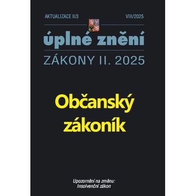 Aktualizace II/3 2025 Občanský zákoník