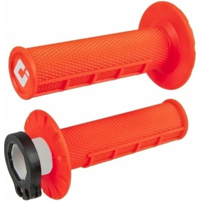 ODI Grips set Lock-on ODI MX V2 H36HWO Flo-Orange Half-Waffle