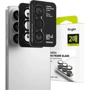Ringke Протектор за Камера за Samsung S26, Ringke Cam Lens Frame Glass 2бр. , Черен (8800328815407)