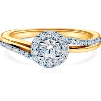 SAVICKI Годежен пръстен Savicki: двуцветно злато, диамант