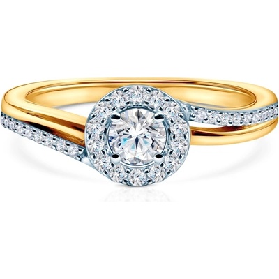 SAVICKI Годежен пръстен Savicki: двуцветно злато, диамант