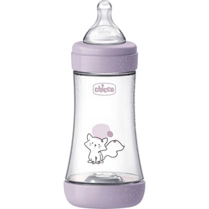 Chicco Шише за хранене Chicco Perfect 5 - Със среден поток, 240 ml, 3 м+, розово (N0284) - ozone