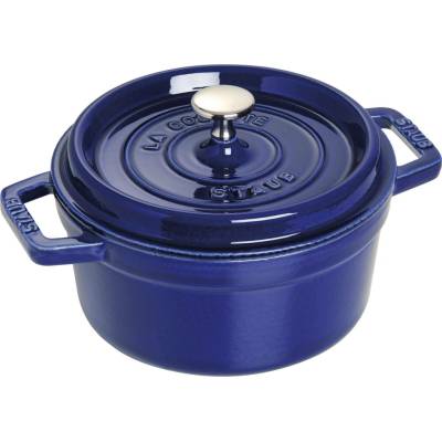 Staub Litinový hrnec s poklicí Cocotte tmavě modrá 20 cm / 2,2 l 1102091