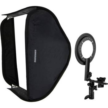 Phototools Držák systémového blesku se Quick SoftBoxem EK 50x50
