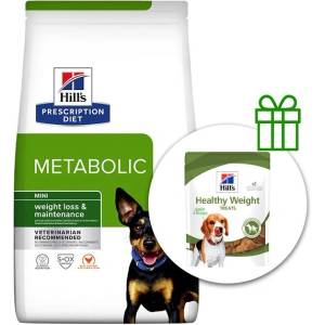 Hill's Hill s Prescription Diet Metabolic Mini Регулация на теглото 6 кг + Лакомства безплатно
