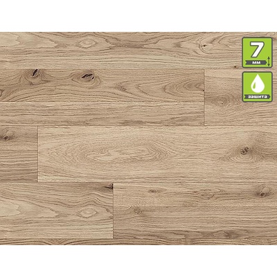 KAINDL ЛАМИНИРАН ПАРКЕТ Aqua Pro Select CLASSIC TOUCH STANDART PLANK К2591 7мм 33/АС5 ФУГА ПРОТЕКТ 1383х193х7мм ДЪБ МИЧИГАН ДЕТРОЙТ (K2591)