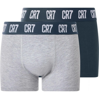 CR7 chlapecké boxerky 2 kusy navy modrá / šedá – Sleviste.cz