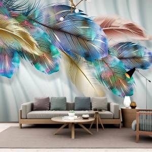 Art Gift Decor Фототапет шарени пера 2