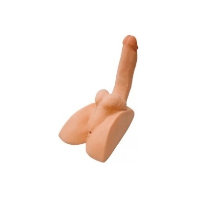Topco AdamMale Toys Rock Hard CyberSkin Ass Stroker with Erect Cock