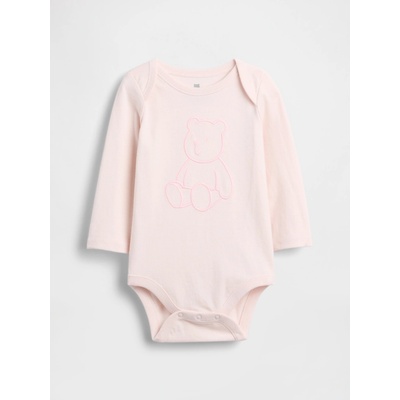 GAP Baby body Brannan Bear s potlačou Ružová