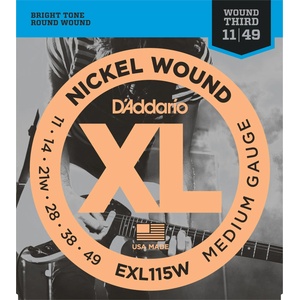 D'Addario EXL115W Струни за електрическа китара (EXL115W)