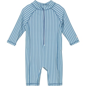 Huttelihut Детски цял бански от ликра (UV защита) Huttelihut Kid's Swim Suit L/S UV60 Lycra - Blue - размер 104 (EU) (750-2715-0117)