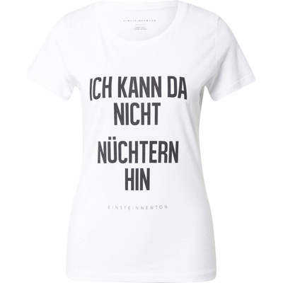 Einstein & newton Тениска 'Ich Kann Da Nicht…' бяло, размер M