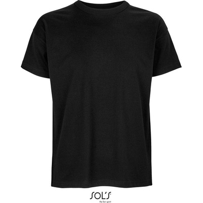 Sol's Boxy Men pánske oversize tričko čierne deep
