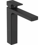 Hansgrohe Vernis Shape 190 висок едноръкохватков смесител за умивалник, матово черен (71591670)