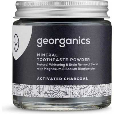 Georganics Minerální zubní prášek s aktivním uhlím 120 ml