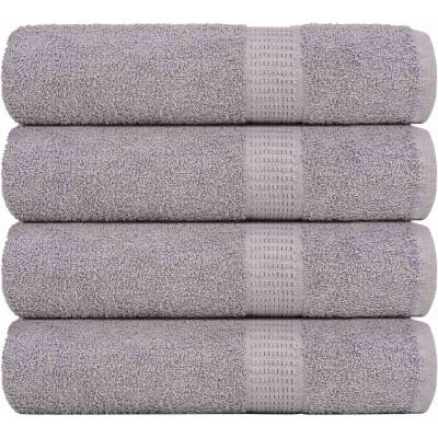 vidaXL Кърпи за ръце FROGN 4 бр. сиви 50x100 см 360 г/м2 (136831)