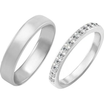 Eppi Eternity prsten s lab-grown diamanty a pánský komfortní prsten Amire RW44144