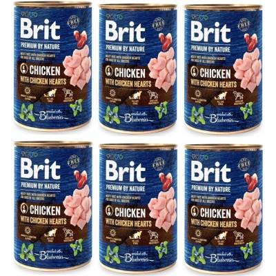 Brit Premium by Nature Пилешко с пилешки сърца 6x400г