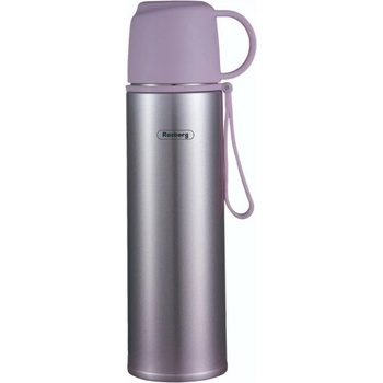 Image 1 of Rosberg Термос Rosberg R52010F purple, 0.5л. , неръждаема стомана, двуслойна вакуумна изолация, капак чаша, лилав (R52010F purple)