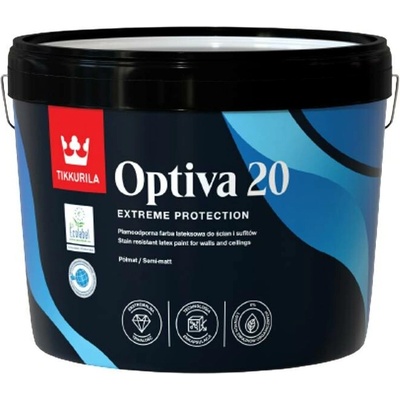 Tikkurila OPTIVA 20 SEMI MATT 9L tvt int. M499 Mantteli