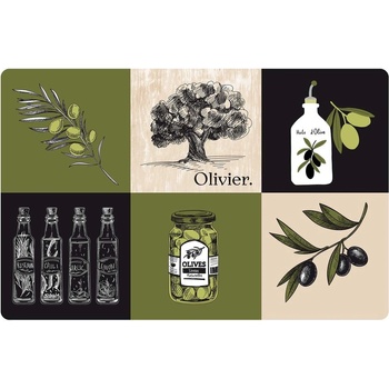 douceur d'intérieur Подложка за хранене 28.5x44 cm Olive - douceur d'intérieur (1790599)