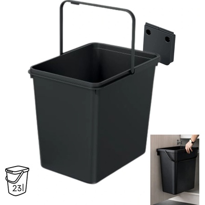 Prosperplast SYSTEMA BASIC recyklovaný čierny 23 l