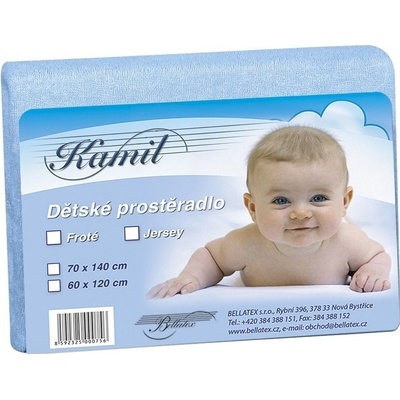 Bellatex prostěradlo froté světle modré 60x120