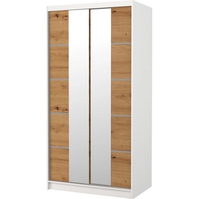 Sconto KSAVERA 200 x 100 cm biela/dub artisan