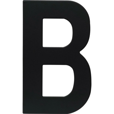 RN.120L.B.CE písmeno "B" 120mm čierne matné Čierna