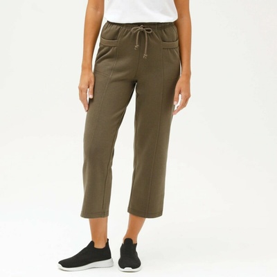 Blancheporte Moltonové 7/8 nohavice khaki