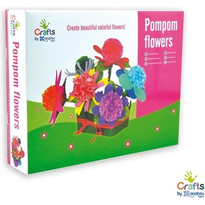 ANDREU Toys Творчески комплект Andreu Toys - Направи си цветя от помпони (1240172)