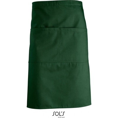 SOL's Collection Zástěra Greenwich COT-25802054099 Zelená lahvově