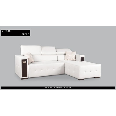 Rudi-an Ъглов диван Apolo BM, с ракла, разтегателен