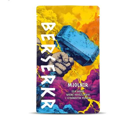 Berserkr sušené mäso Mjolnir Citrónové korenie 25 g