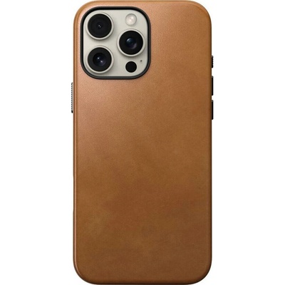 Nomad Traditional Leather Case MagSafe kryt iPhone 16 Pro Max English Tan-C