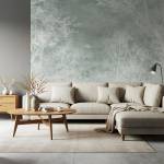 Art Gift Decor Фототапет Пастелна гора в зелено