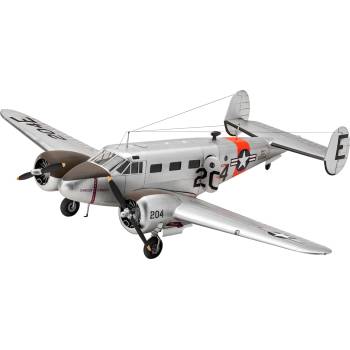 Revell Сглобяем модел Revell Съвременни: Самолети - Beechcraft Model 18 (03811)