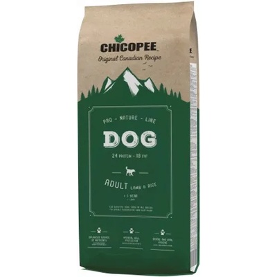 Chicopee Chicopee Pro Nature Line - ADULT пълноценна храна за пораснали кучета над 12 месеца, БЕЗ ГЛУТЕН, с агне и ориз, 20 кг
