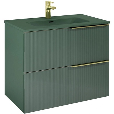Elita Soho skrinka 80x45.3x63.5 cm závesná kúpeľňová skrinka pod umývadlo zelená RE010804047010