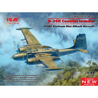 ICM Douglas B 26K Counter Invader USAF Vietnam War 1:48