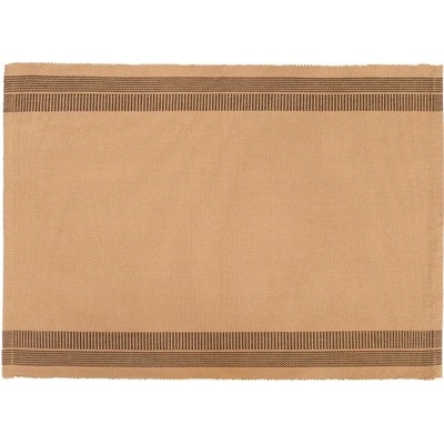 SCANquilt prostírání Muri bordura proužky béžovohnědá 30x45cm