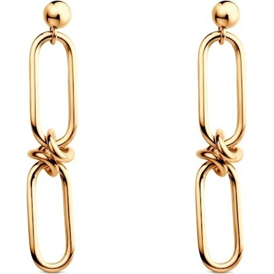 Savicki Náušnice Dualéa: pozlacené stříbro - B-K-K0703-00490-925-Z