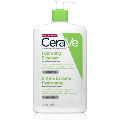 CeraVe Cleansers Hydrating Cleanser почистваща емулсия с хидратиращ ефект 1000ml
