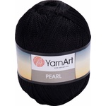 YARNART Pearl 107 Black Плетива прежда (Pearl 107)